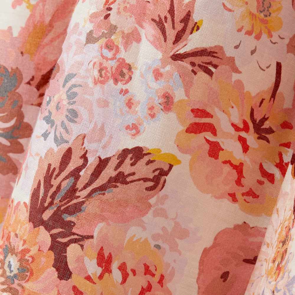 Woman Dress - Sleeveless Midi - Floral Print - Light and Breathable