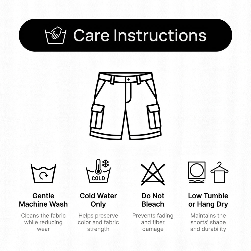 Relaxed Fit Utility Cargo Shorts for Men – Lightweight Everyday Performance