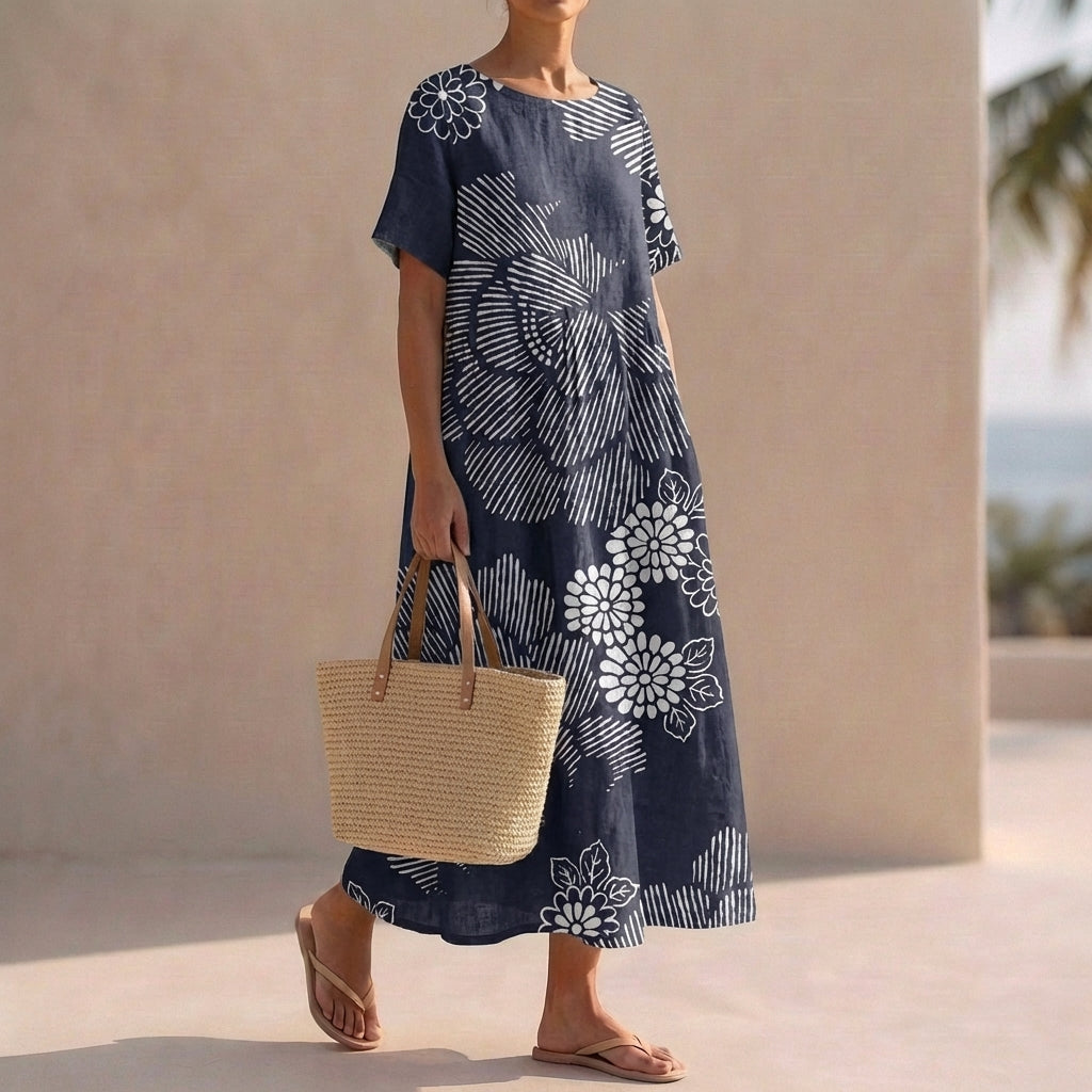 Floral Print Maxi Dress for Women – Effortless Everyday Elegance