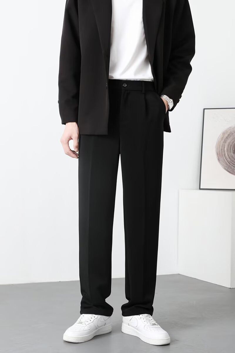 Men's Trousers – Slim Fit – Light and Breathable Material – Ankle Length – Smart Casual