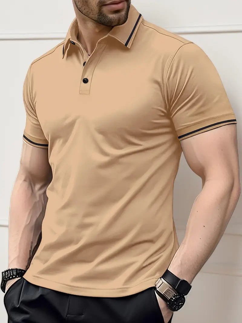Men's Polo Shirt - Breathable - Regular Fit - Short Sleeve - Classic Collar
