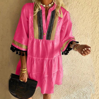 Melanie - Light Bohemian Dress with Ruffles