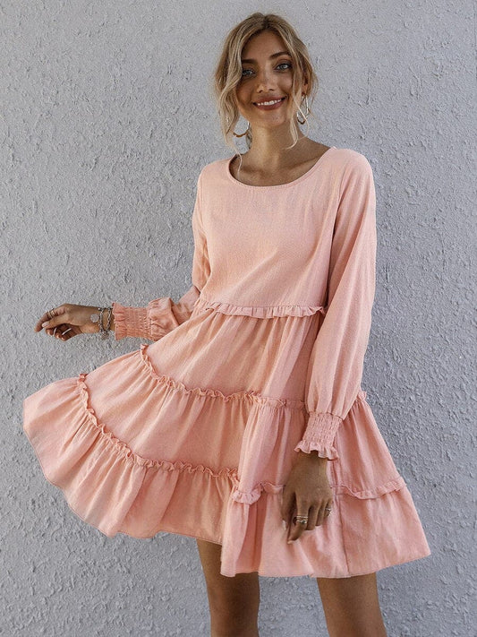 Melissa - Short Summer Dress with Ruffle