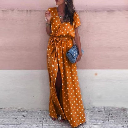 Margaux - Polka Dot Maxi Dress