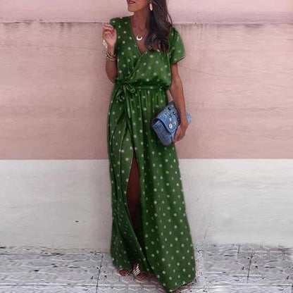 Margaux - Polka Dot Maxi Dress