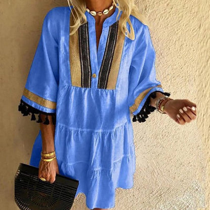 Melanie - Light Bohemian Dress with Ruffles