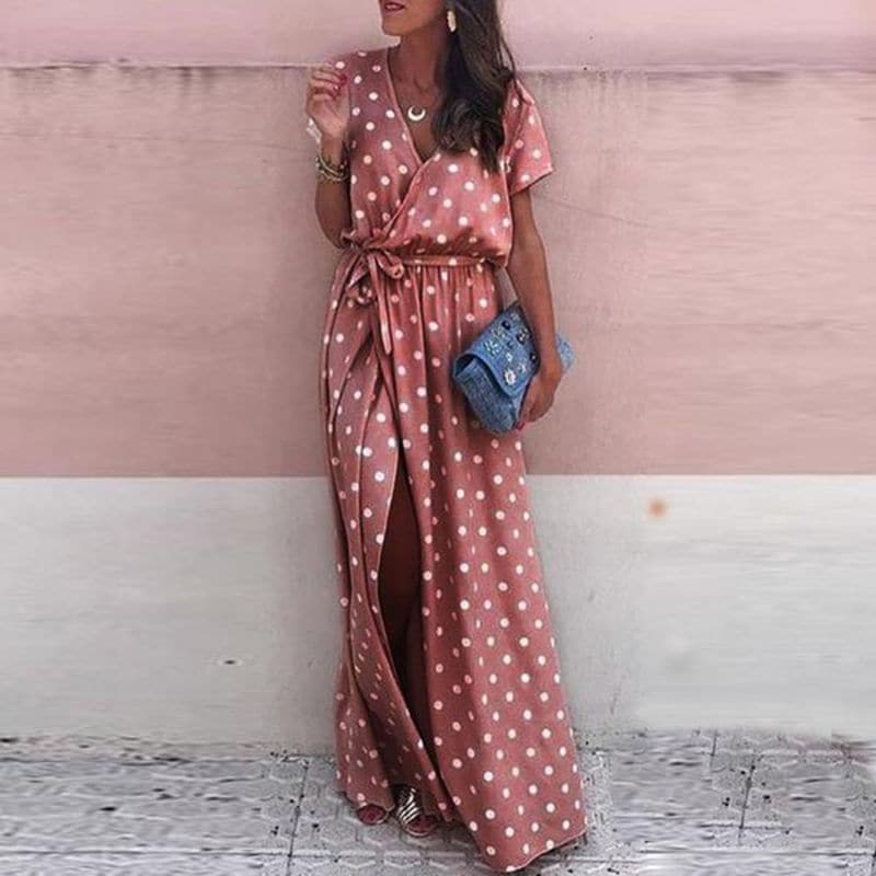Margaux - Polka Dot Maxi Dress