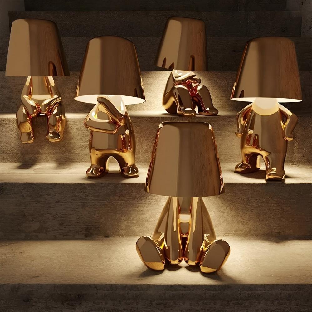 Modern Gold Figurine Table Lamp
