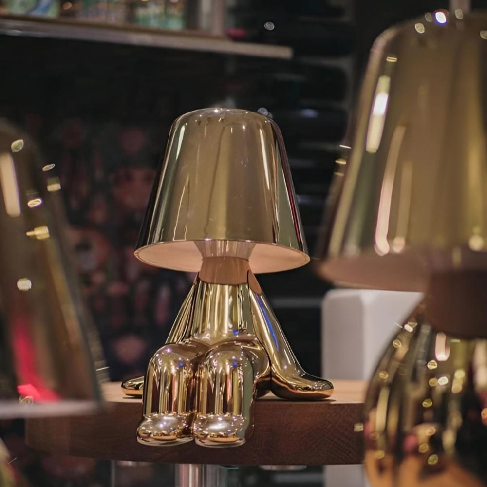 Modern Gold Figurine Table Lamp