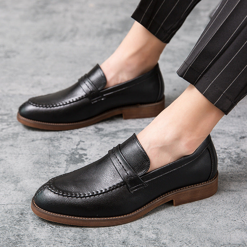 Men's Leather Loafers – Slip-On – Penny Strap – Comfortable Fit