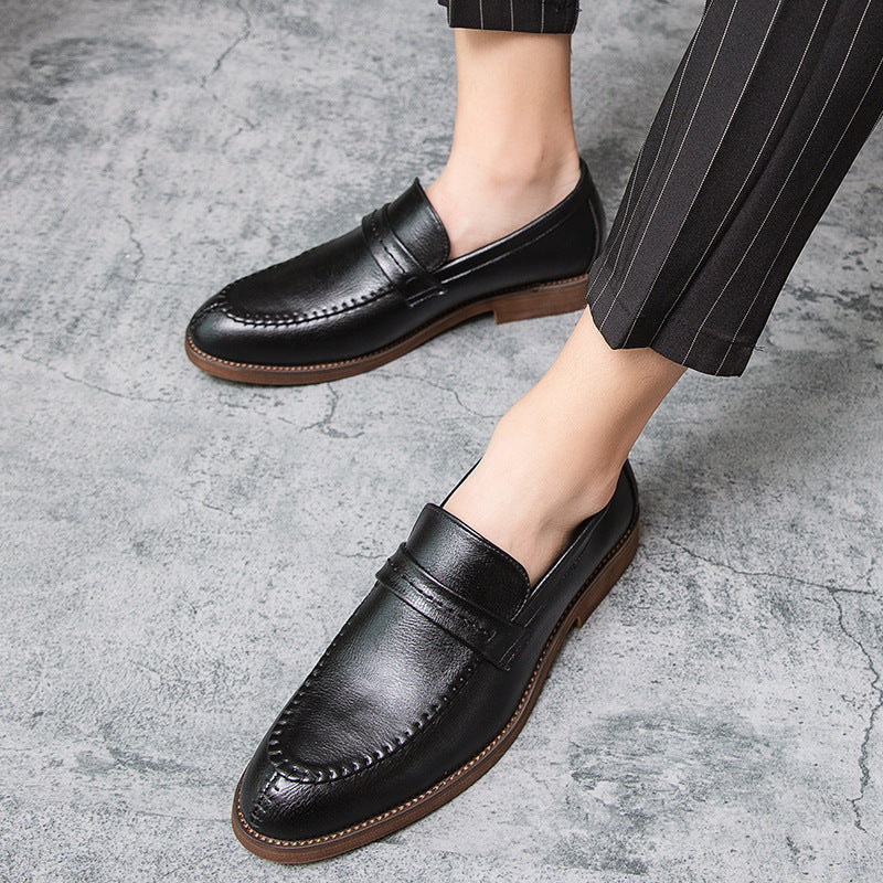 Men's Leather Loafers – Slip-On – Penny Strap – Comfortable Fit