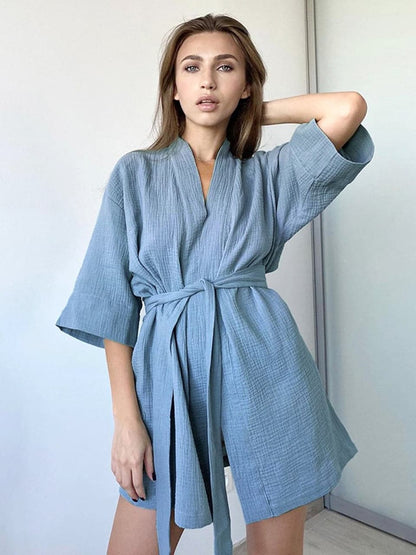 Josefine - Beautiful Wrap Dress in High Quality with Belt