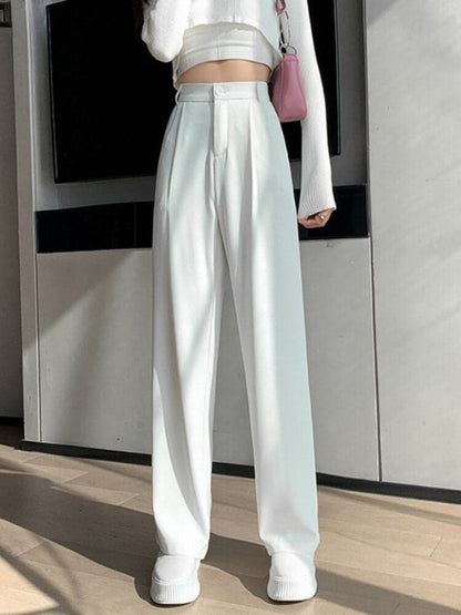 Women's Pants - High Waist Wide Leg - Elegant Fit - Comfortable Lightweight Design