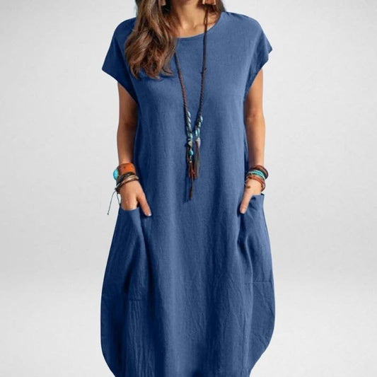 Lou - Trendy long dress with pockets