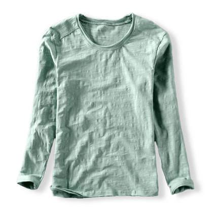 Classic Crew Neck Long Sleeve T-Shirt for Men – Lightweight Everyday Comfort
