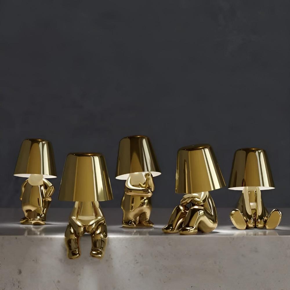 Modern Gold Figurine Table Lamp