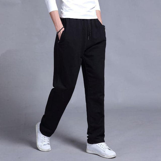 Men's Joggers - Soft Cotton - Relaxed Fit - Elastic Waist with Drawstring - Pocket Design
