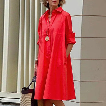 Jonna - Beautiful Loose Shirt Dress for Warm Days
