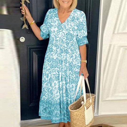Jenna - Beautiful cotton dress with lovely patterns