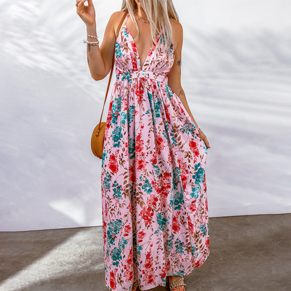 Katalina - Elegant Ibiza Dress for Women with Floral Print
