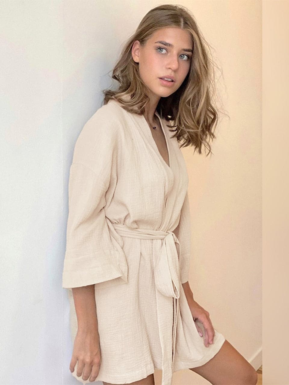 Josefine - Beautiful Wrap Dress in High Quality with Belt