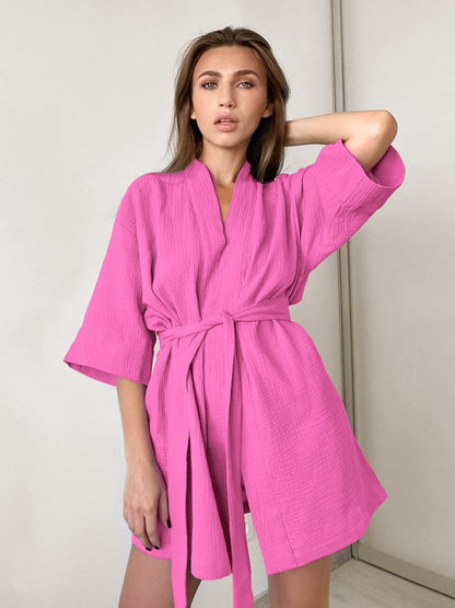 Josefine - Beautiful Wrap Dress in High Quality with Belt