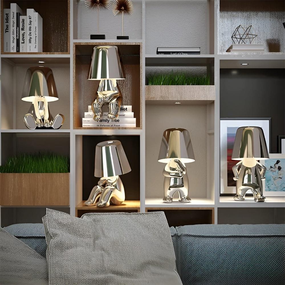 Modern Gold Figurine Table Lamp