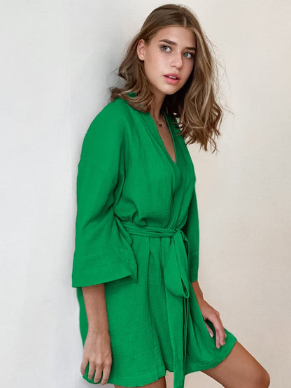 Josefine - Beautiful Wrap Dress in High Quality with Belt