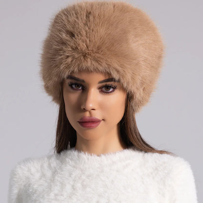 Isla Fitted Faux Fur Hat | Solid Full Crown Faux Fur Hat