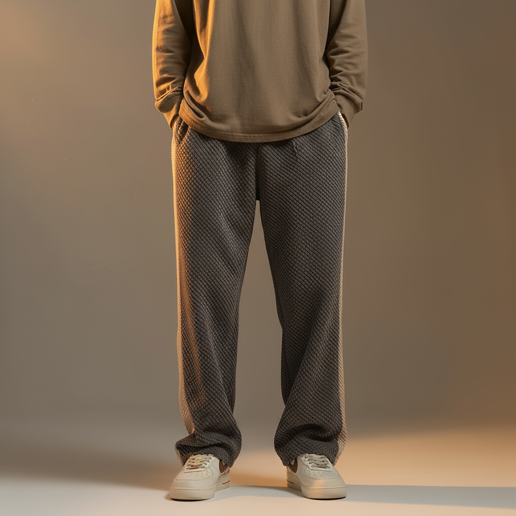 Lucas Relaxed Fit Sweatpants | Drawstring Waist Side Stripe Sweatpants