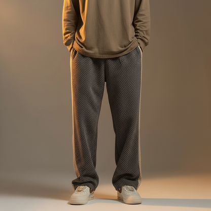 Lucas Relaxed Fit Sweatpants | Drawstring Waist Side Stripe Sweatpants