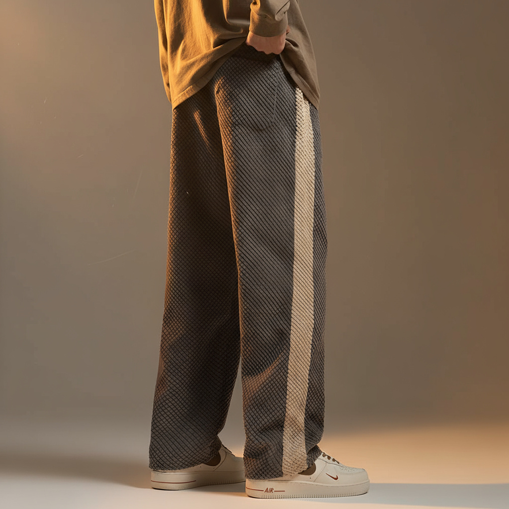 Lucas Relaxed Fit Sweatpants | Drawstring Waist Side Stripe Sweatpants