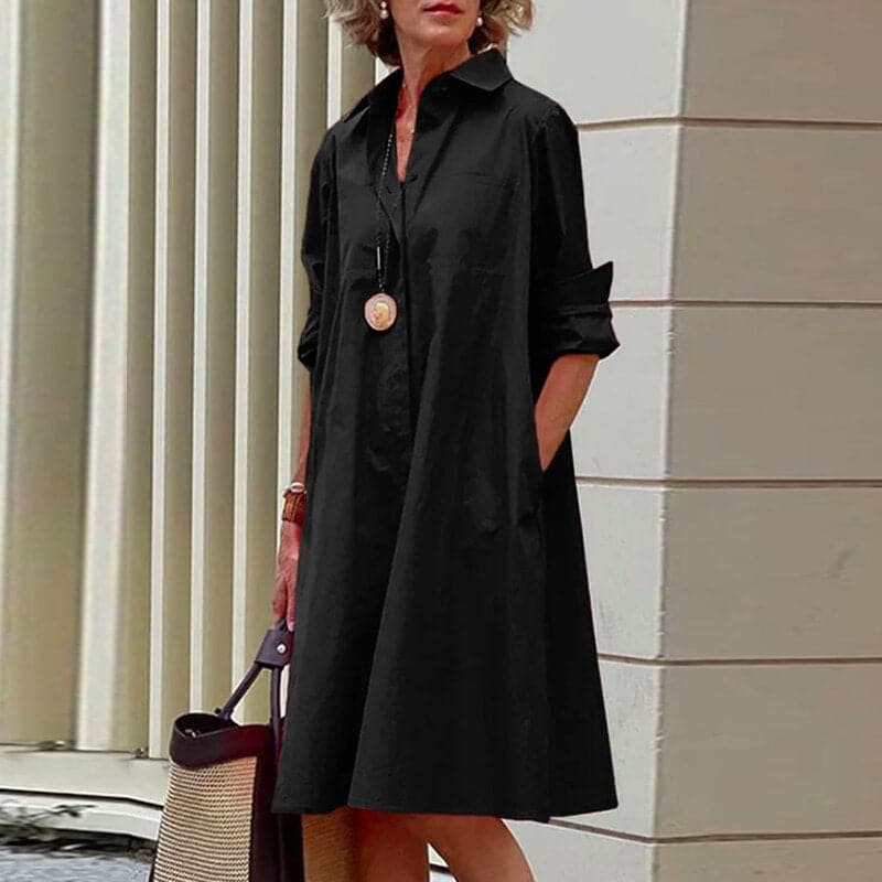 Jonna - Beautiful Loose Shirt Dress for Warm Days