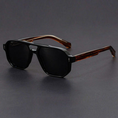 Lucien Bold Frame Square Sunglasses