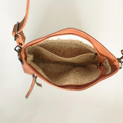 Isabella Slim Crossbody Bag | Textured Silver-Tone Hardware Bag