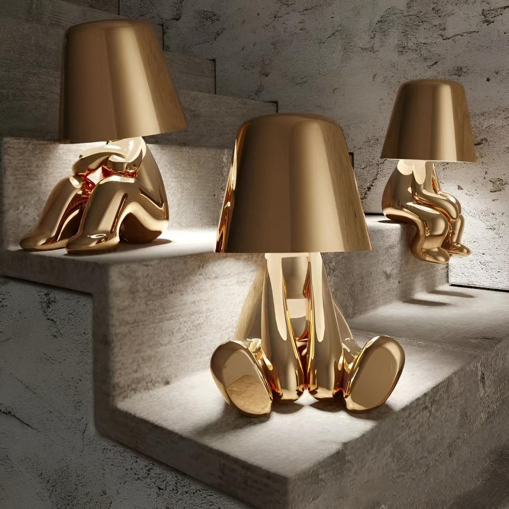 Modern Gold Figurine Table Lamp
