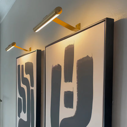 Minimalist Brushed Gold Picture Light