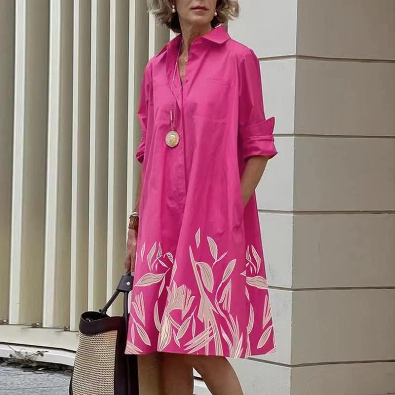 Jonna - Beautiful Loose Shirt Dress for Warm Days