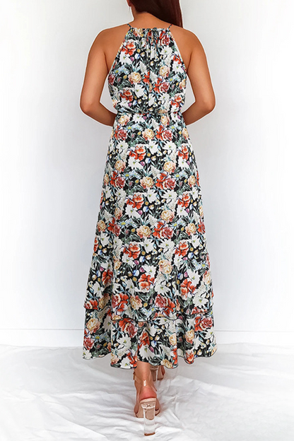 Women Maxi Dress - Halterneck - Elegant Fit - Light and Breathable
