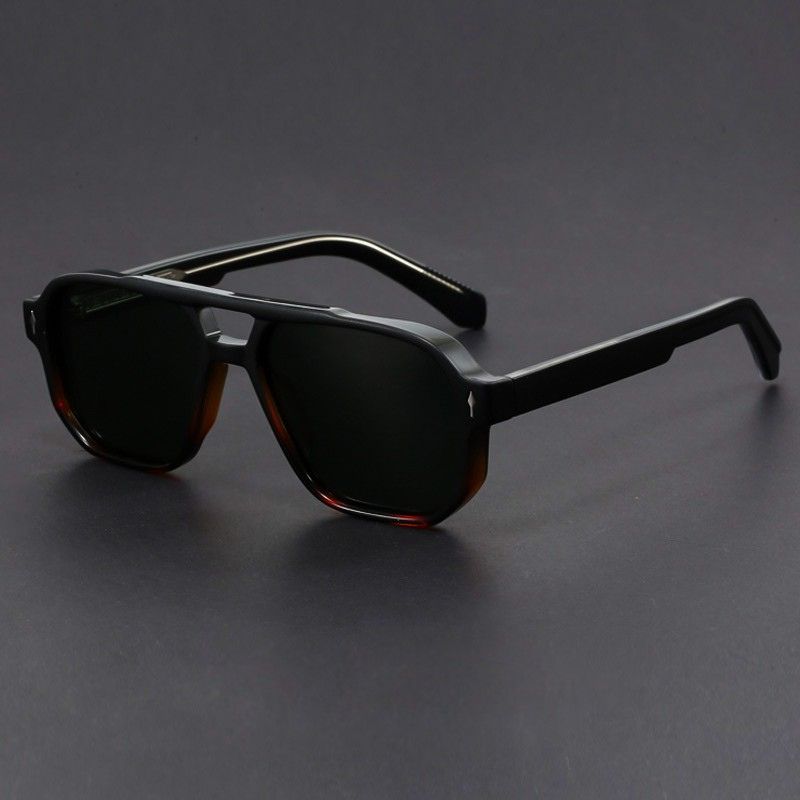 Lucien Bold Frame Square Sunglasses