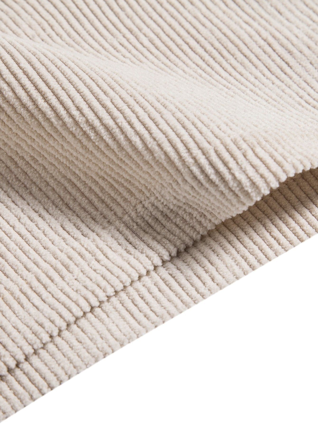 Men's Set - Short-Sleeved Shirt & Shorts - Button Closure - Elastic Waist - Ribbed Texture