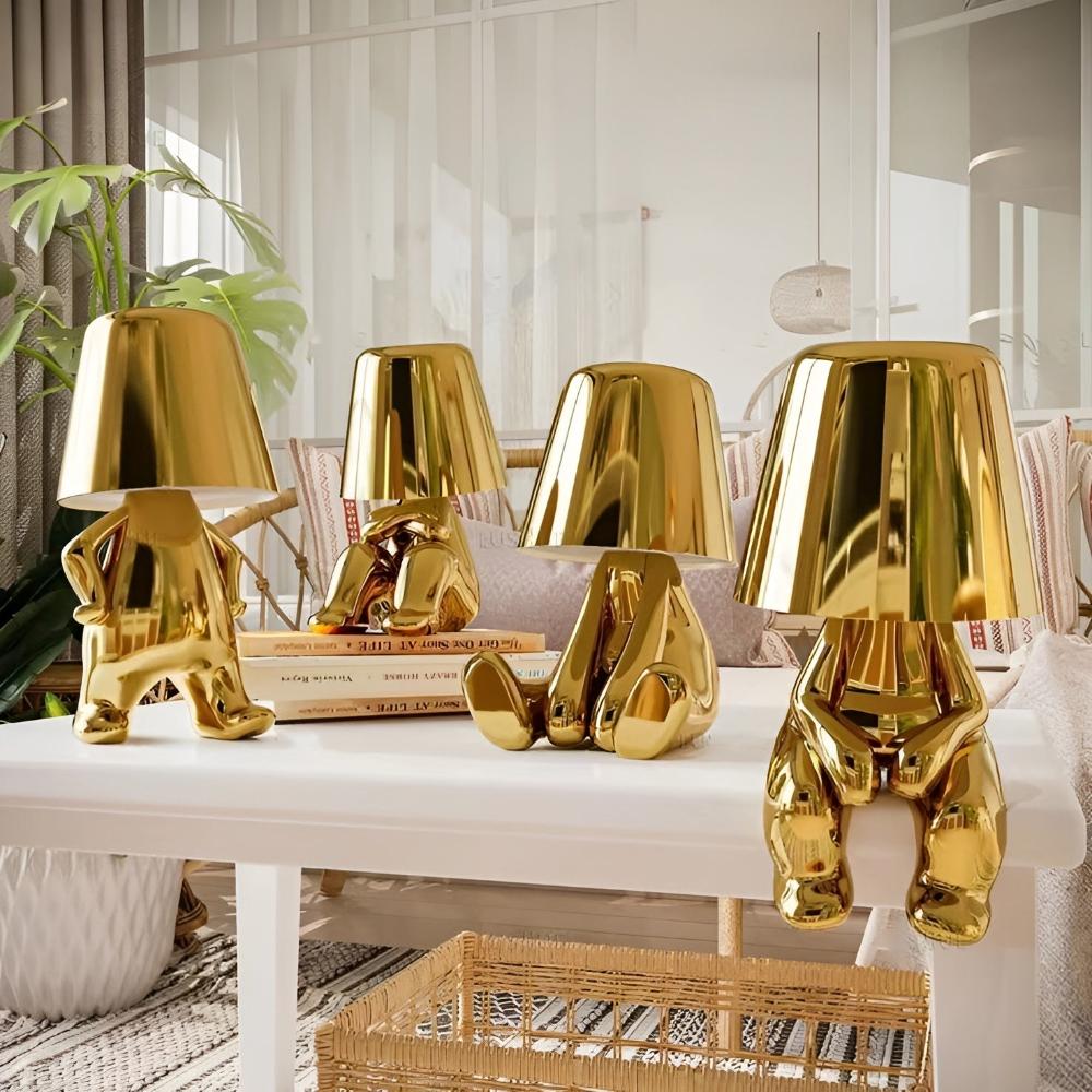 Modern Gold Figurine Table Lamp