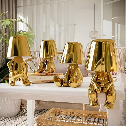 Modern Gold Figurine Table Lamp