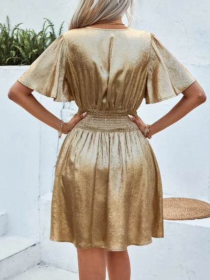 Sophia - Gold Party Dress for Every Occasion
