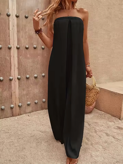 Women's Maxi Dress - Strapless - Loose Fit - Light and Breathable