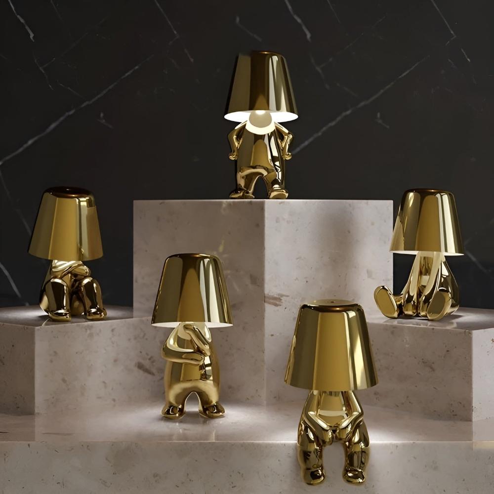 Modern Gold Figurine Table Lamp