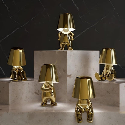 Modern Gold Figurine Table Lamp