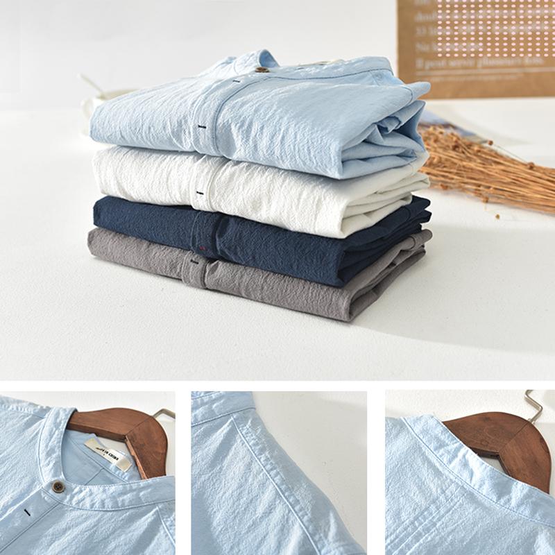 Men's Shirt - Light and Breathable - Henley Collar - Short Sleeve - Casual Fit