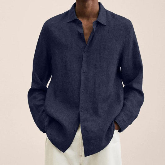 Men's Shirt with Buttons – Relaxed Fit – Natural Fibers – Breathable Everyday Style