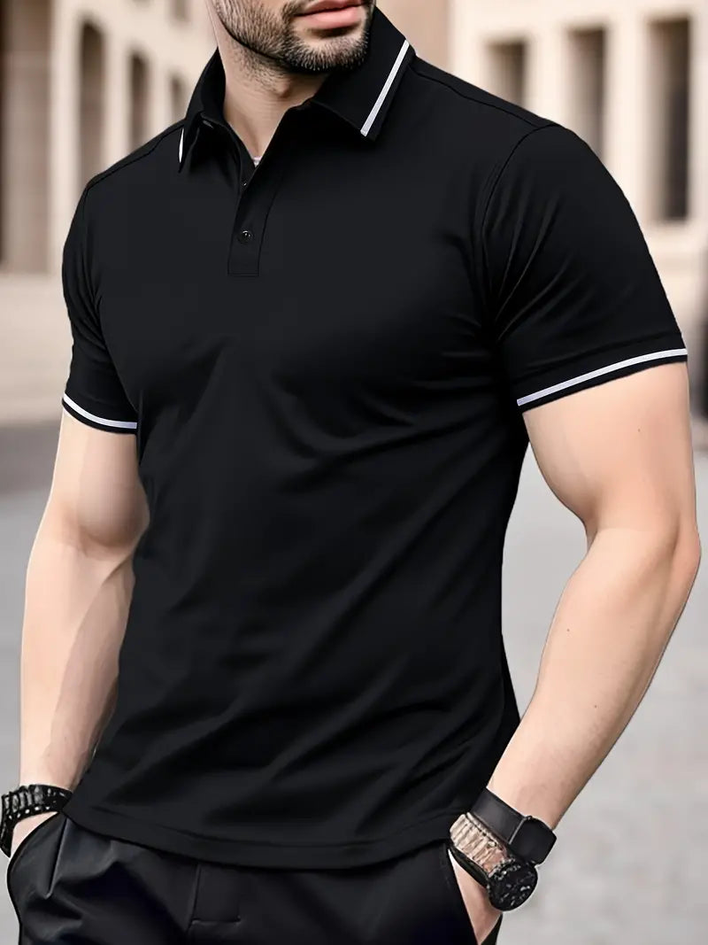 Men's Polo Shirt - Breathable - Regular Fit - Short Sleeve - Classic Collar